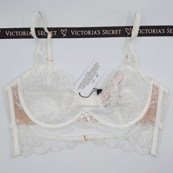 FOREVER BRA For Love and Lemons RARE White VS Wedding Bridal Collection - Picture 4 of 14